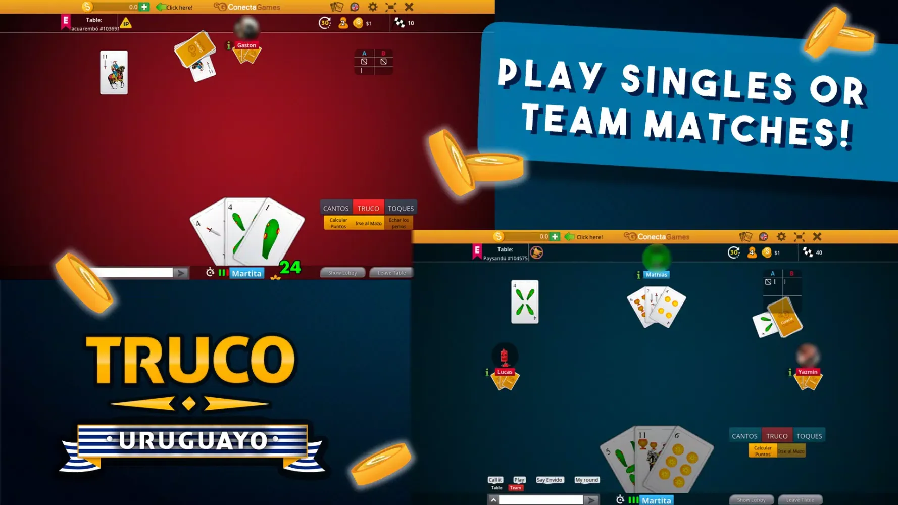 Screenshot di Truco Uruguayo