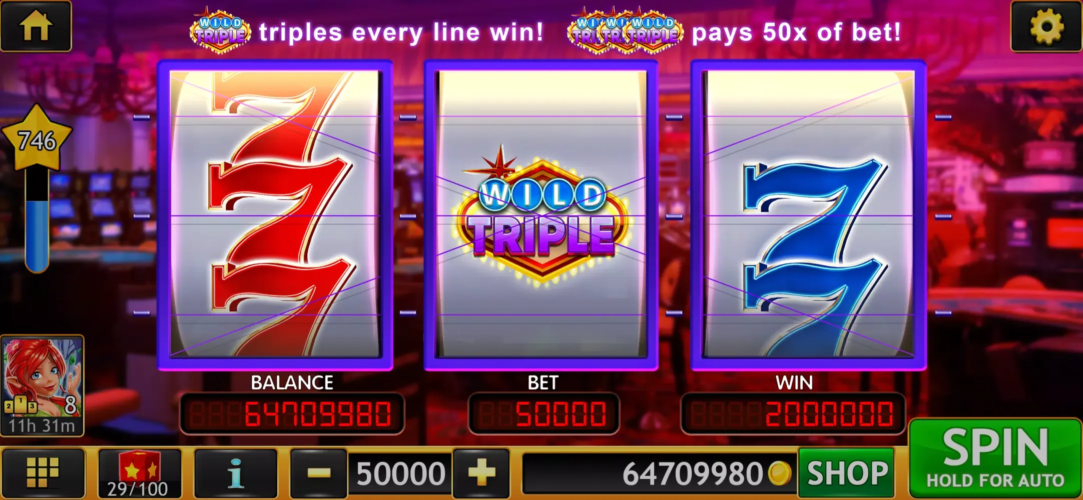 Ảnh chụp màn hình của Wild Triple 777 Slots Casino