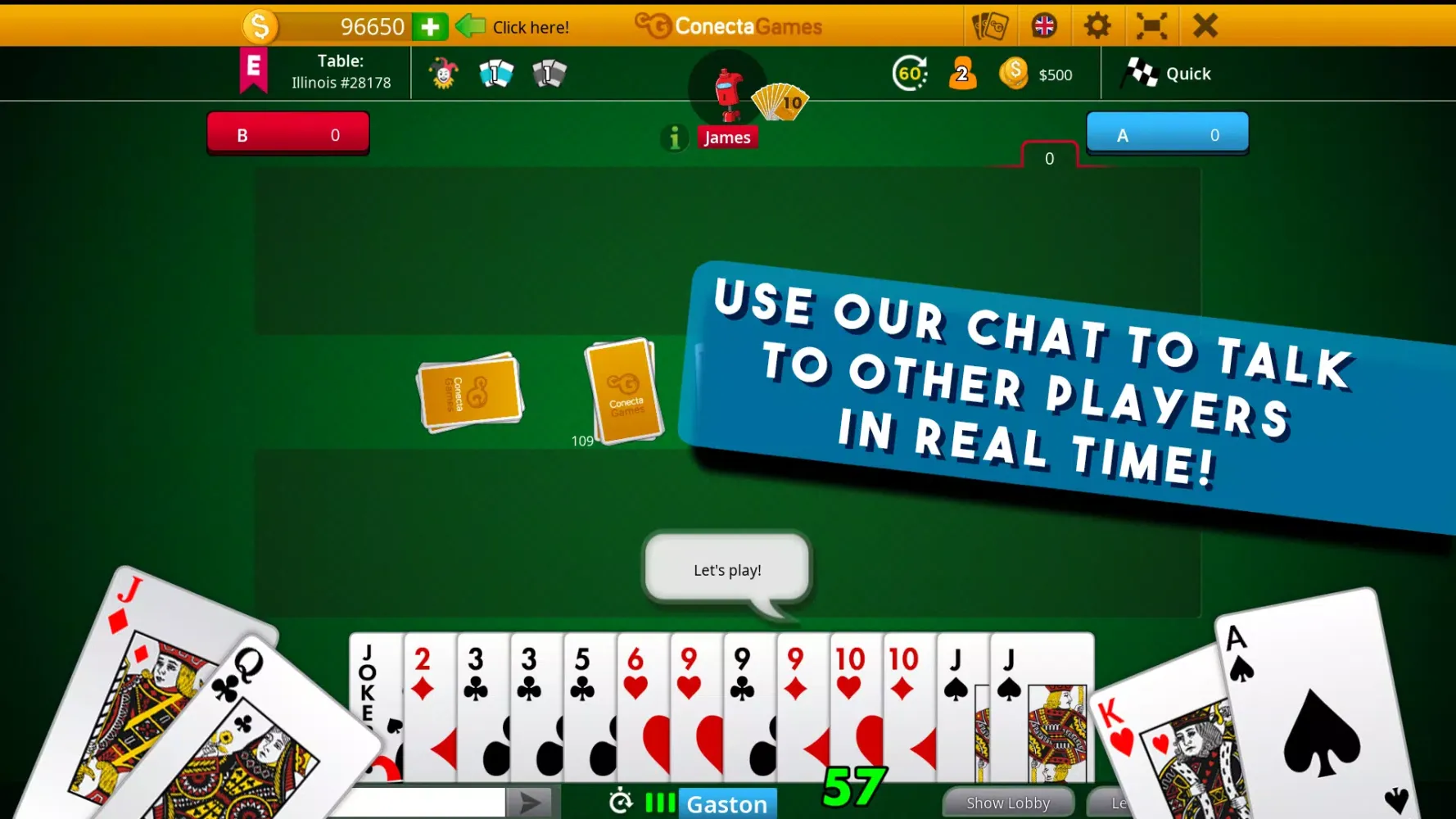 Captures d'écran de Hand and Foot Canasta