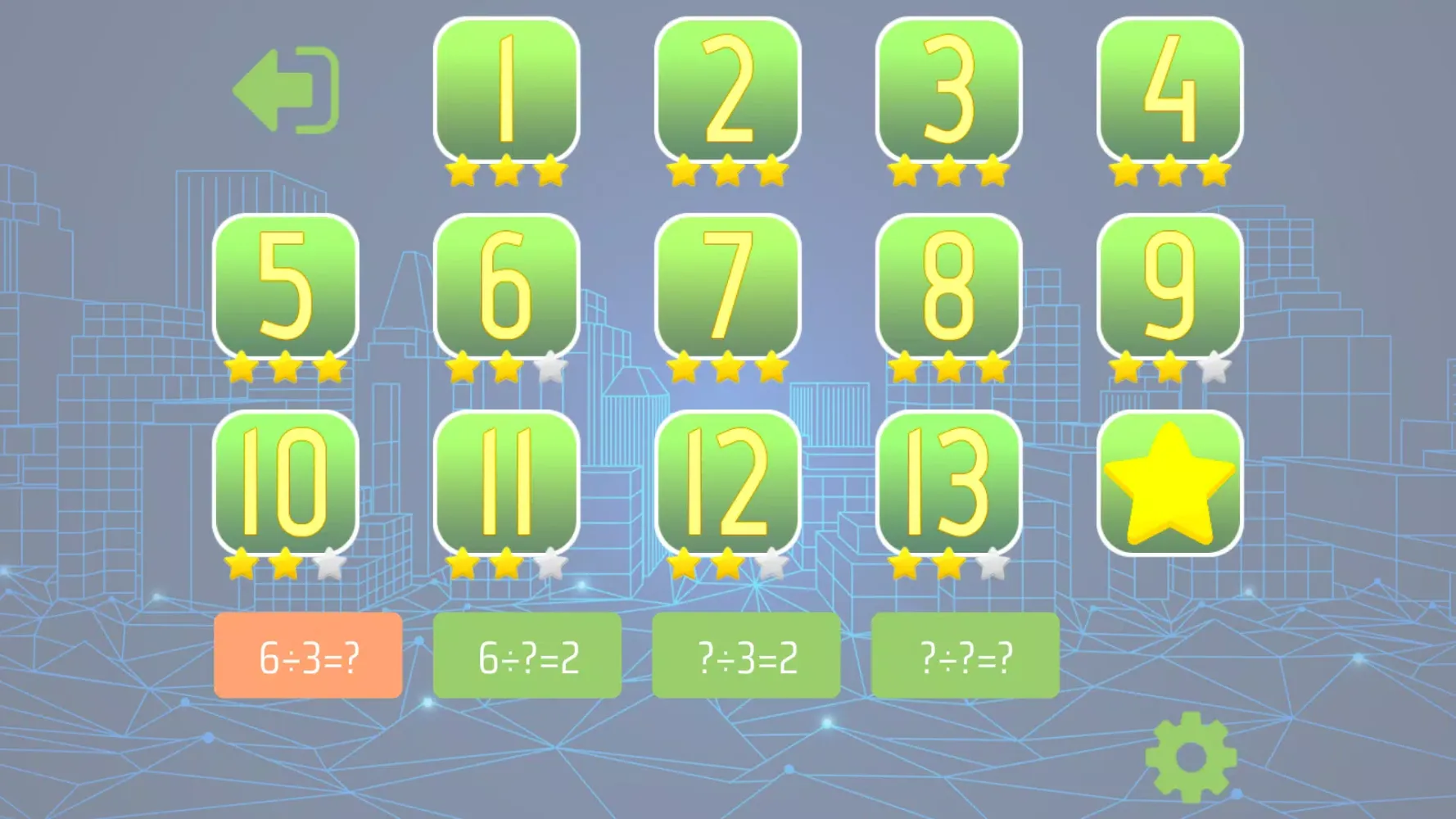 Ảnh chụp màn hình của Division 4th grade Math skills