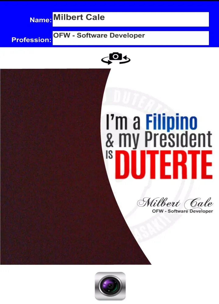 Zrzuty ekranu Duterte