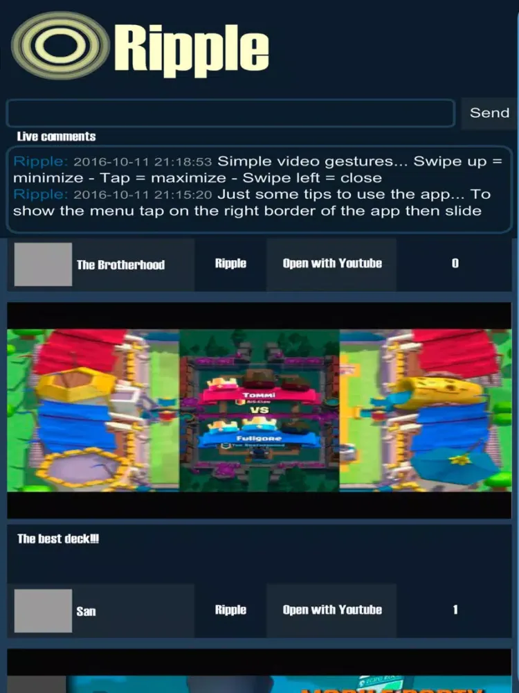 ภาพหน้าจอของ Ripple - The new way to watch iPad