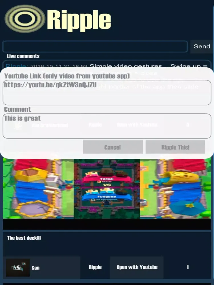 ภาพหน้าจอของ Ripple - The new way to watch iPad