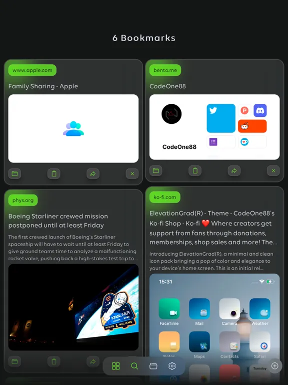 ภาพหน้าจอของ Subber - Store Your Bookmarks iPad