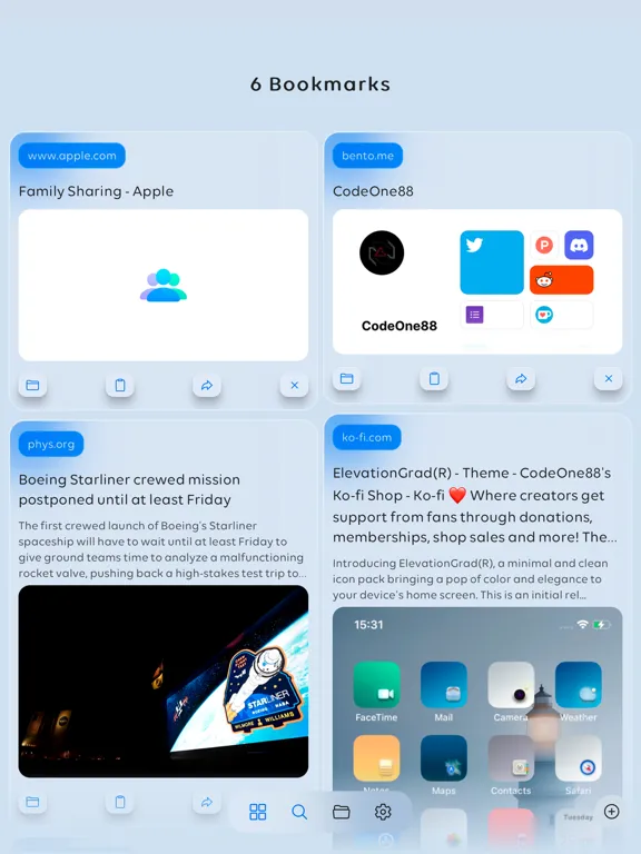 ภาพหน้าจอของ Subber - Store Your Bookmarks iPad