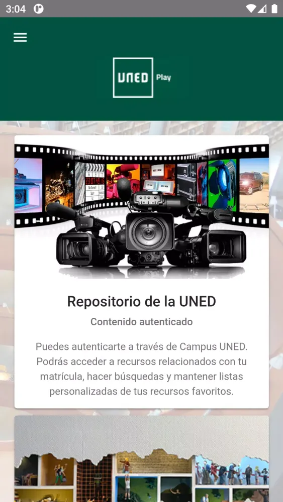 Reproductor multimedia UNED Screenshots