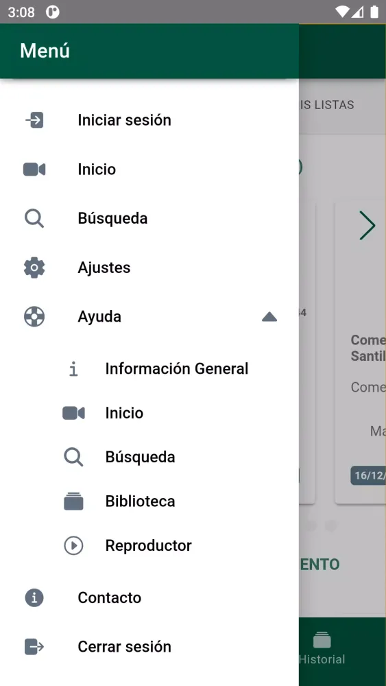 Reproductor multimedia UNED Screenshots