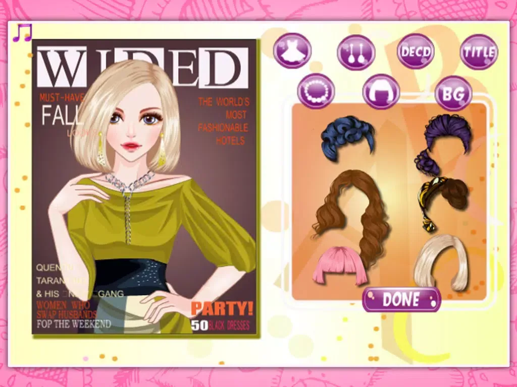 Cover girl dressup iPad 应用截图