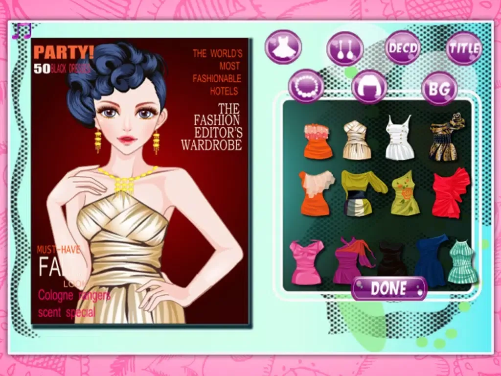 Cover girl dressup iPad 应用截图
