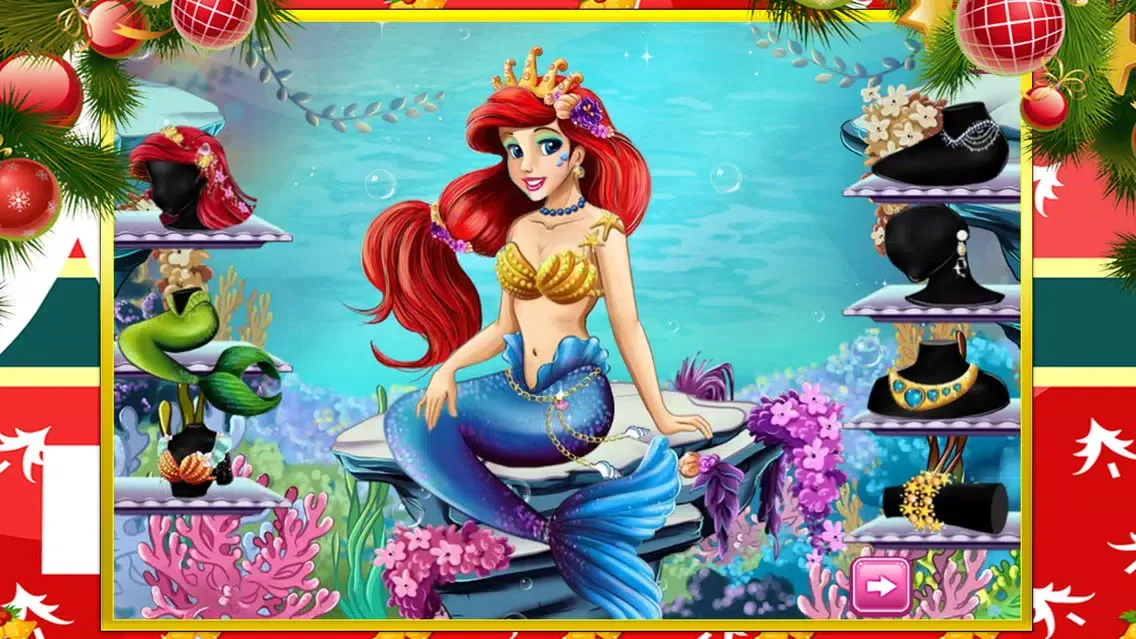 Capturas de tela do Mermaid Princess DressUp ^0^
