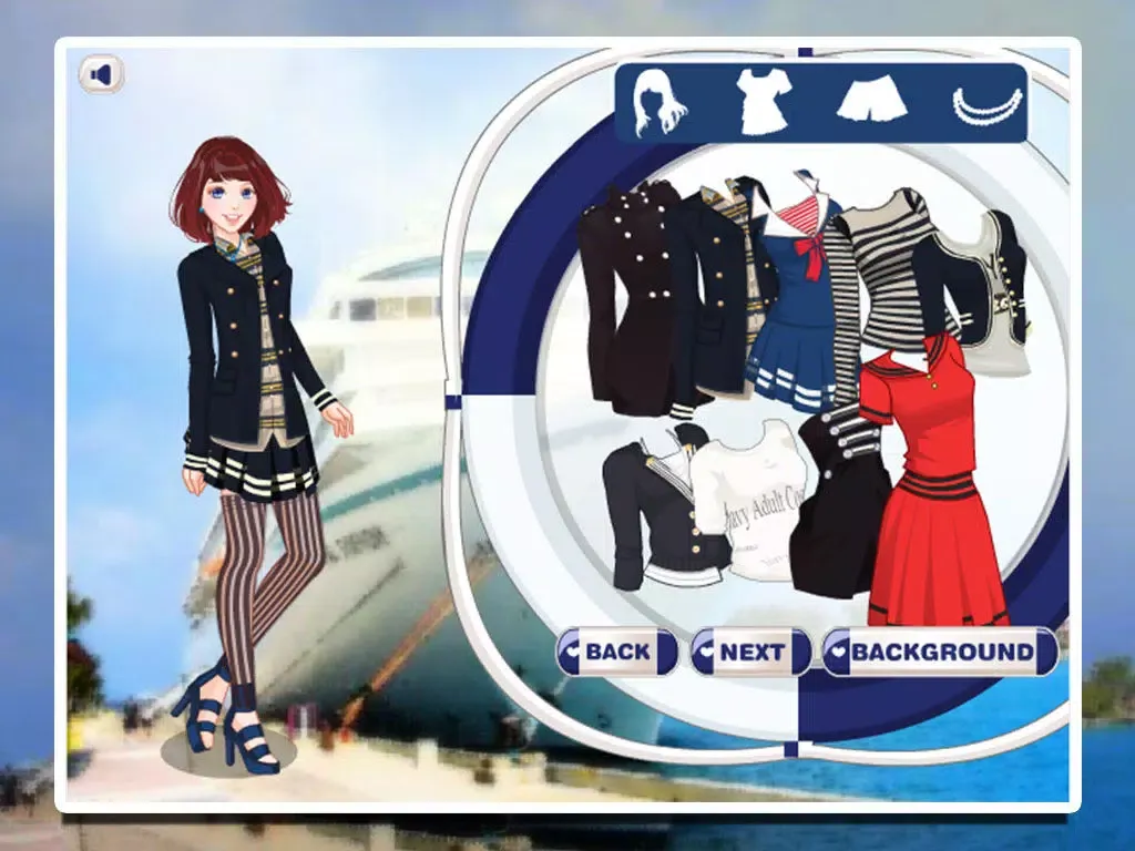 Navy beauty DressUp iPad  سکرین شاٹس