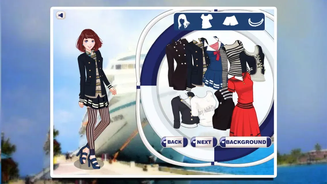 Navy beauty DressUp سکرین شاٹس