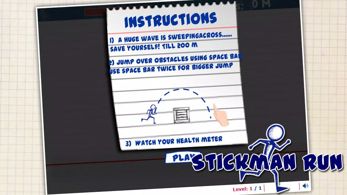 Tangkapan skrin Stickman Run ^-^