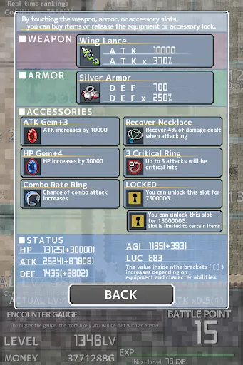 Capturas de tela do Inflation RPG