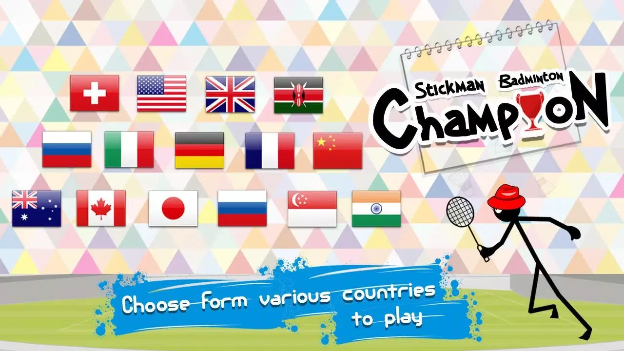 Screenshot di Stick Man Badminton Champion