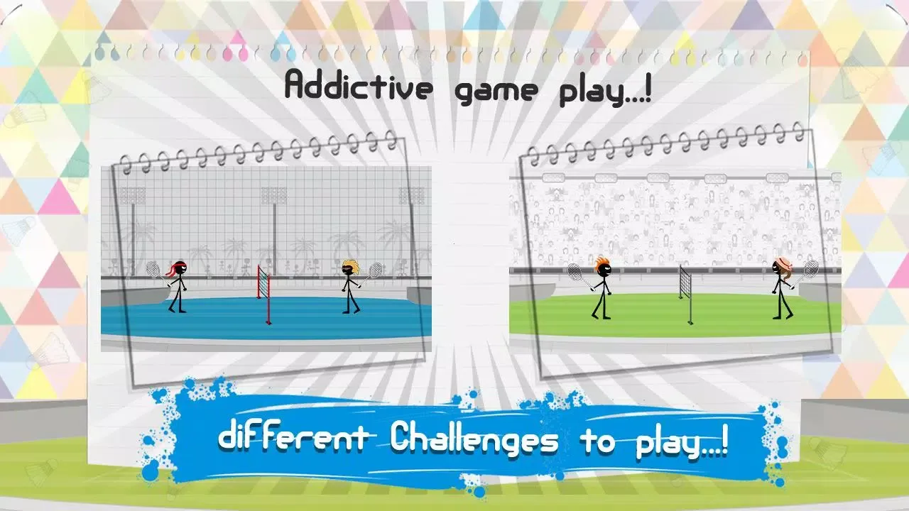 Screenshot di Stick Man Badminton Champion