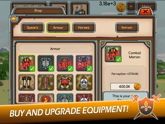 Knight Joust Idle Tycoon iPad  স্ক্রিনশট