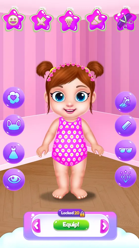 Baby Girl Caring: Animal Dress Screenshots
