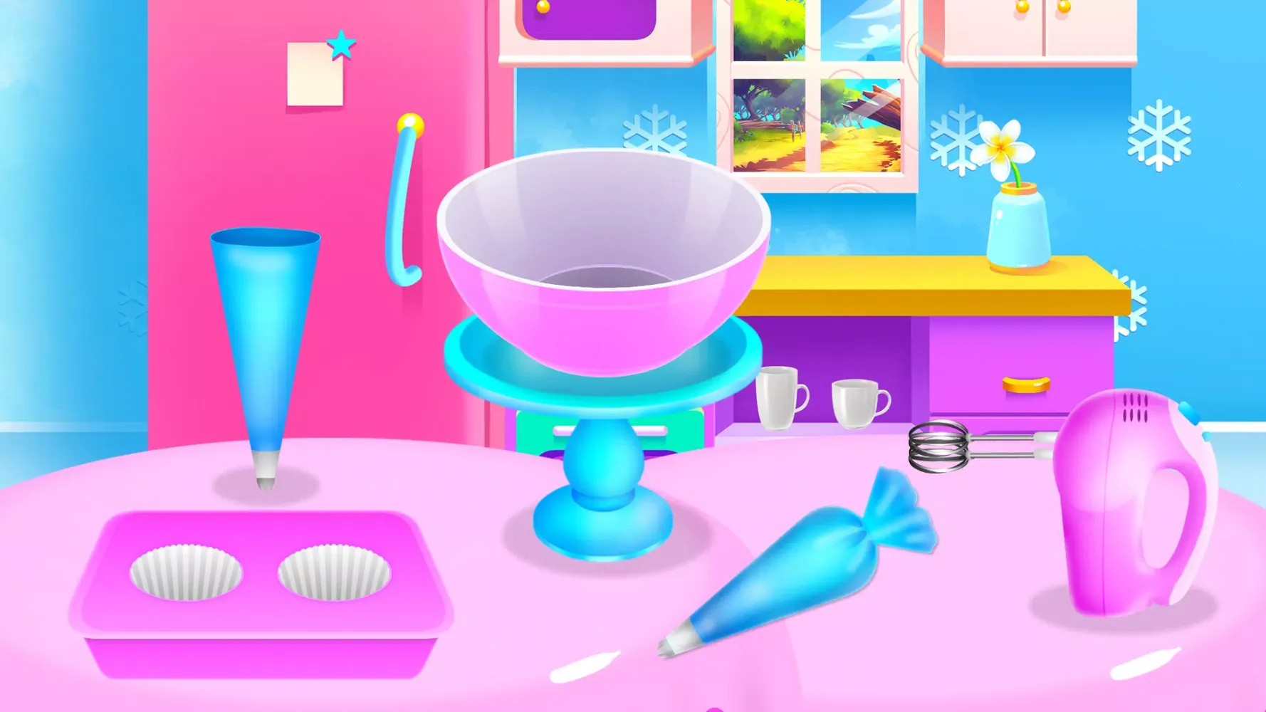Capturas de tela do Colorful Muffins Cooking