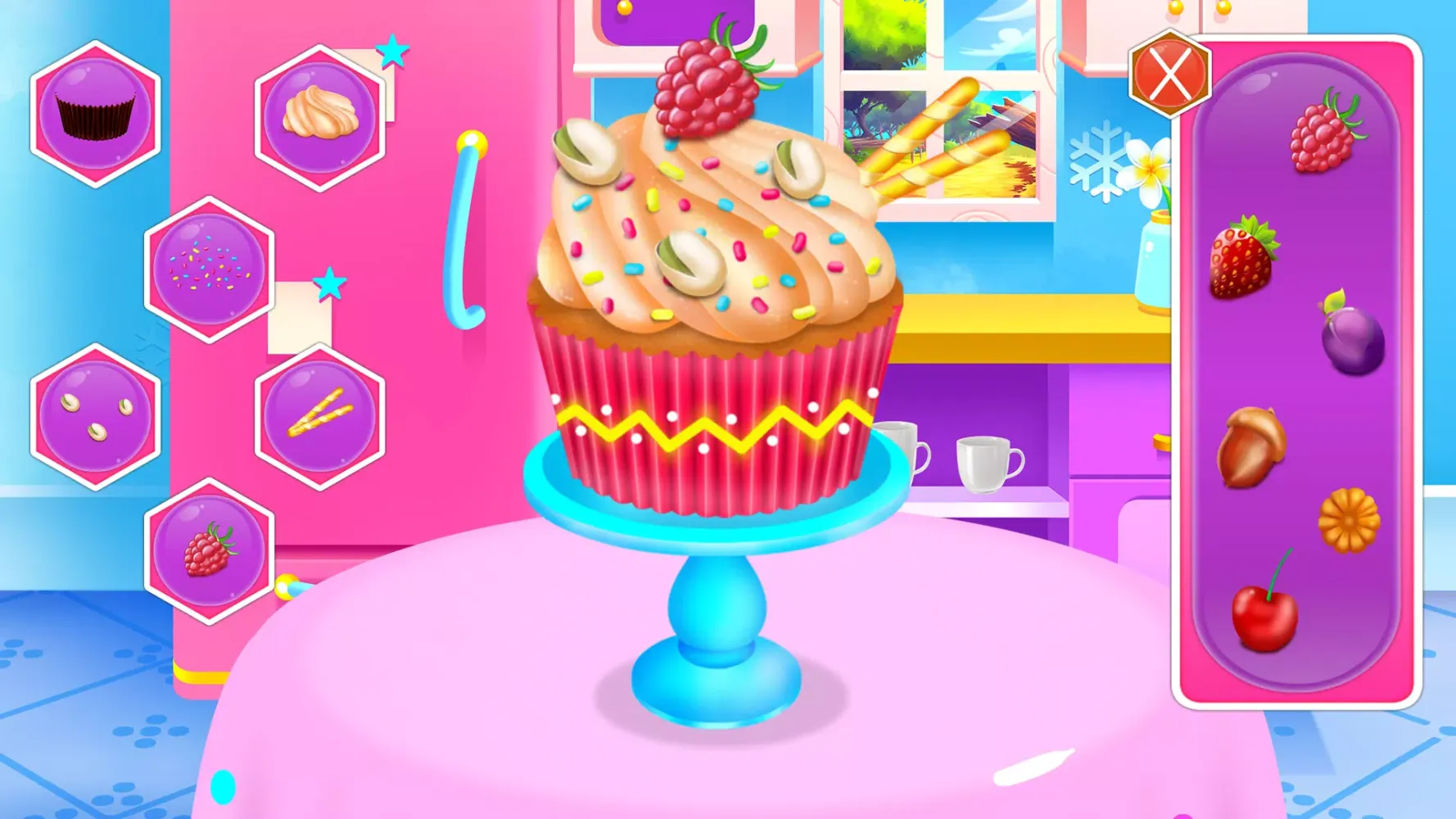 Capturas de tela do Colorful Muffins Cooking