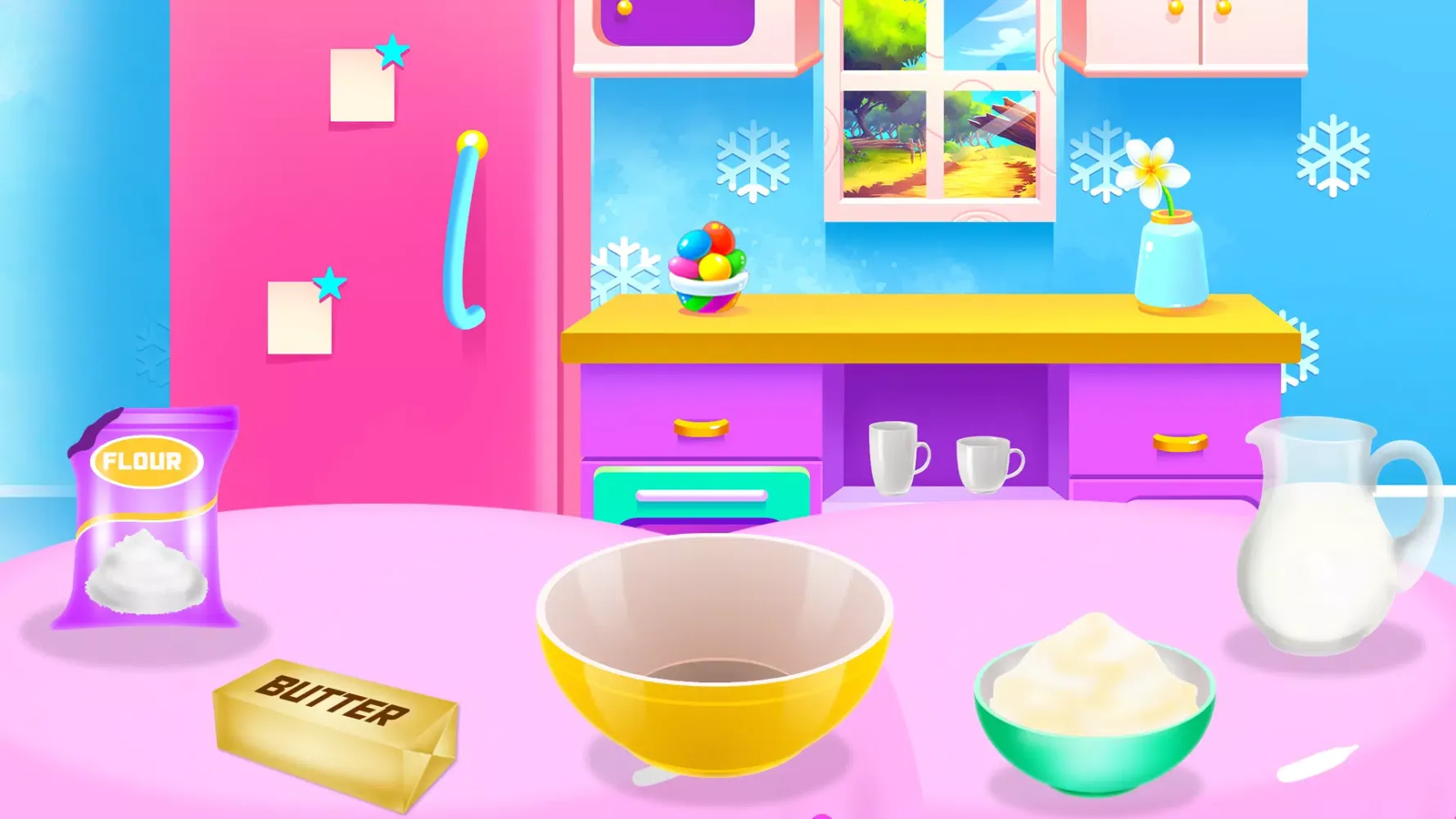 Capturas de tela do Colorful Muffins Cooking