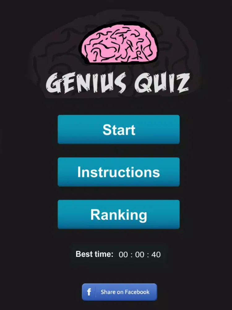 Tangkapan skrin Genius Quiz