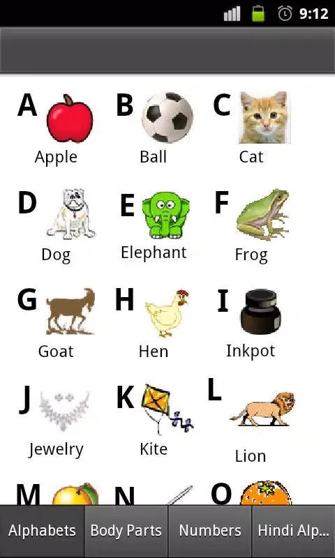 Capturas de tela do First Learning