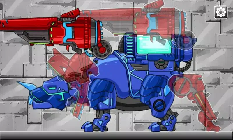 Tangkapan skrin Tyranno Tricera2- DinoRobot