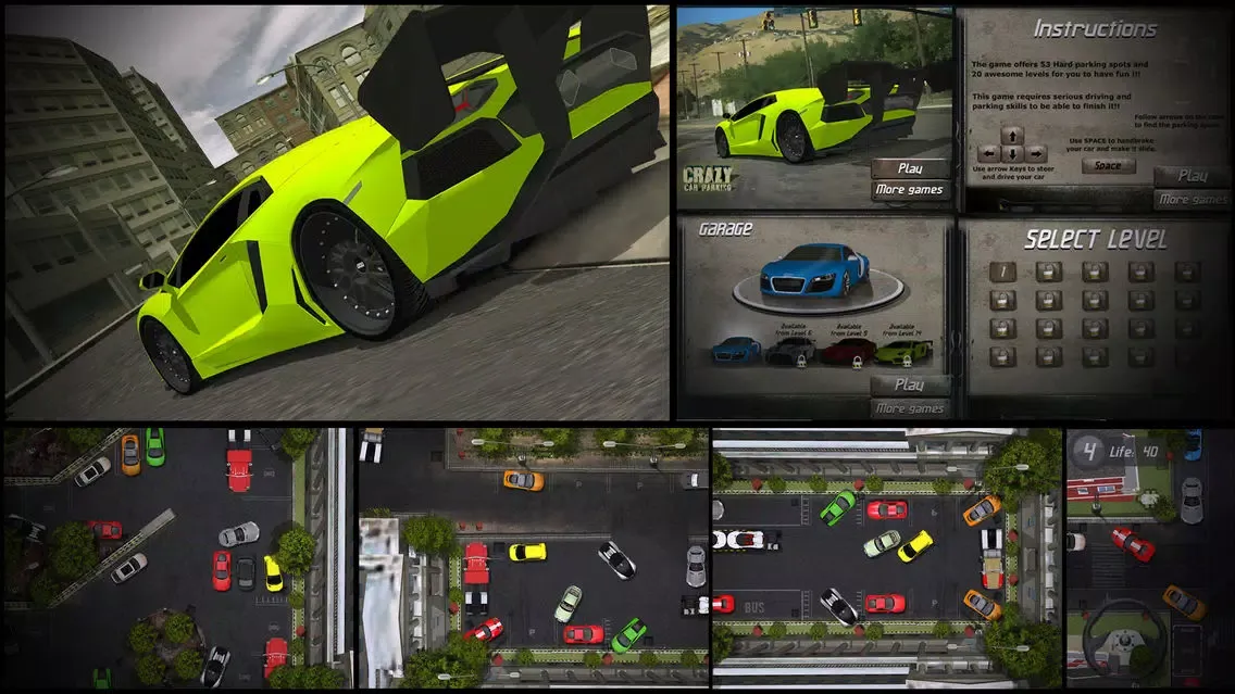 Capturas de tela do Crazy Car Parking