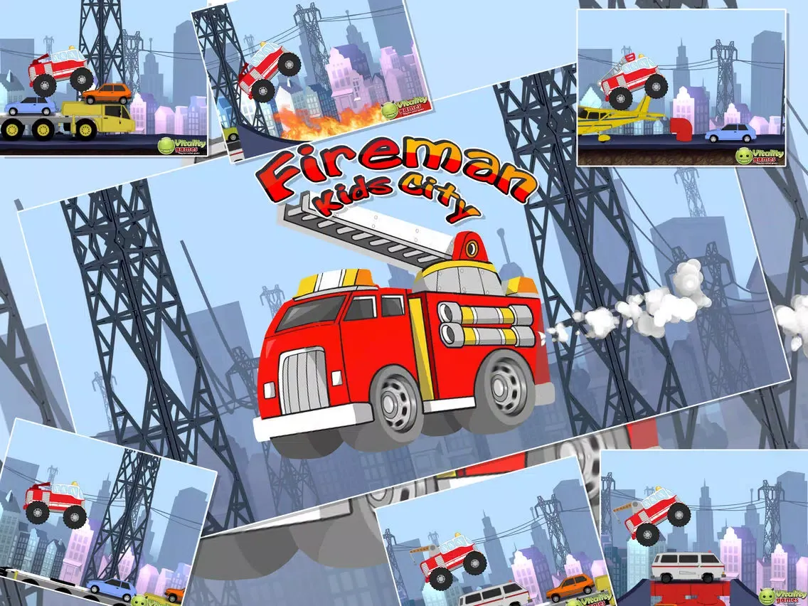 Fireman Kids City iPad  Screenshots