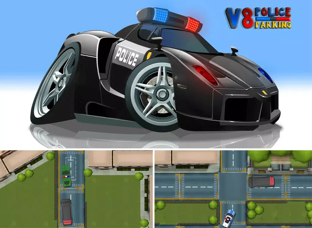 V8 Police Parking iPad  स्क्रीनशॉट