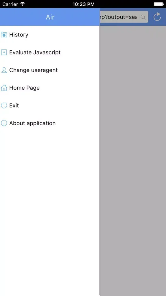 Air (Web Browser) स्क्रीनशॉट