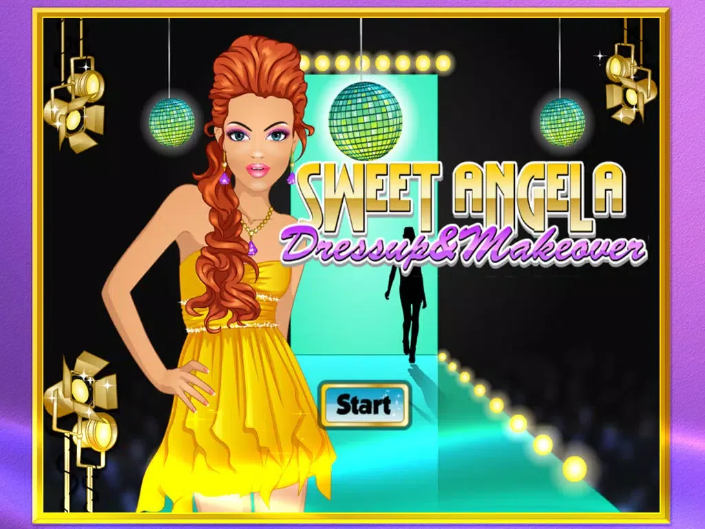 Capturas de tela do Sweet angela dressup & makeover ^0^ iPad 