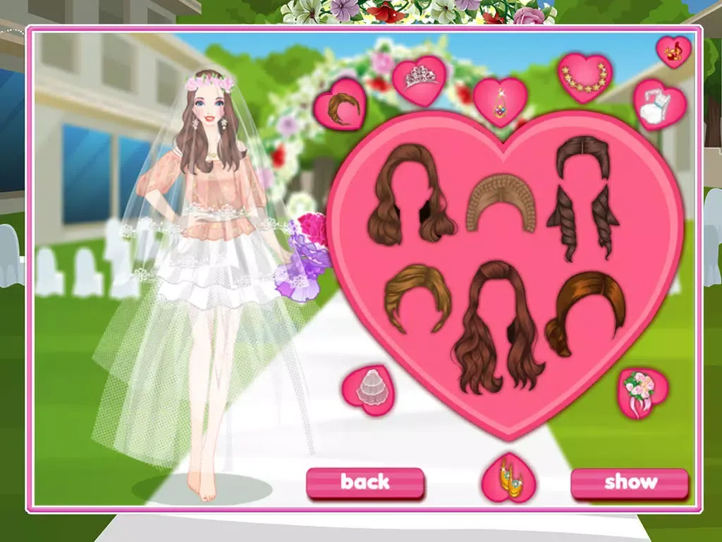 Captures d'écran de Colorful Bride DressUp iPad 