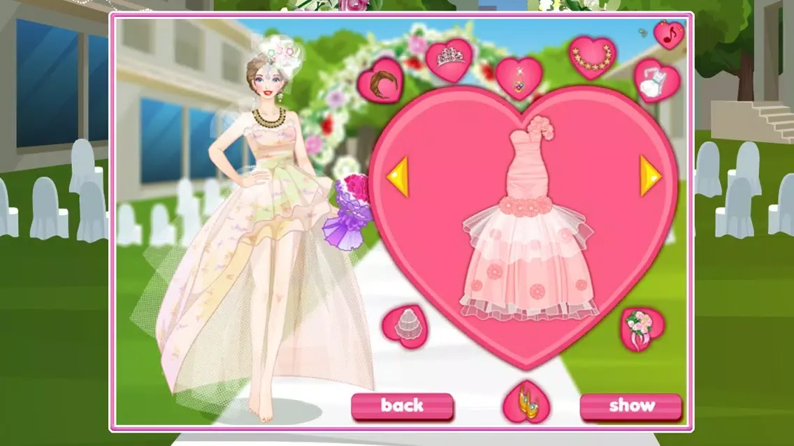 Captures d'écran de Colorful Bride DressUp