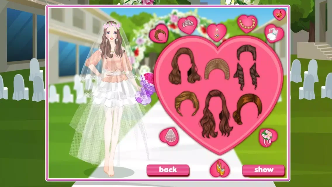 Captures d'écran de Colorful Bride DressUp