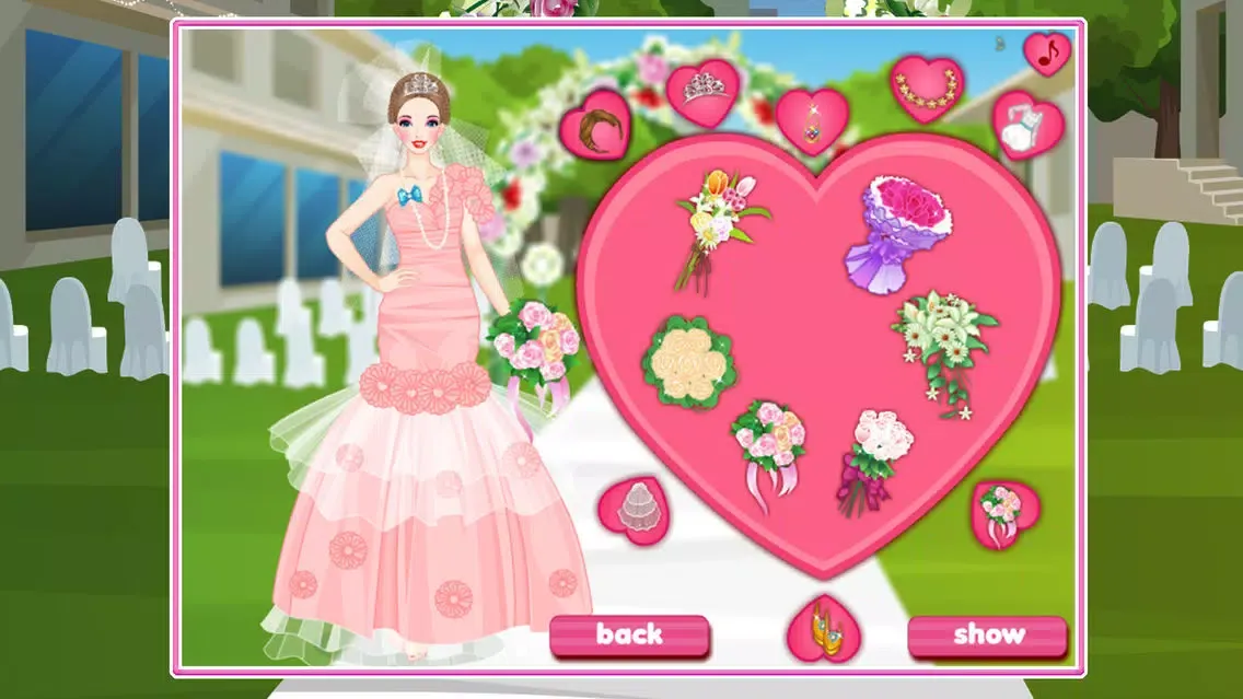 Captures d'écran de Colorful Bride DressUp