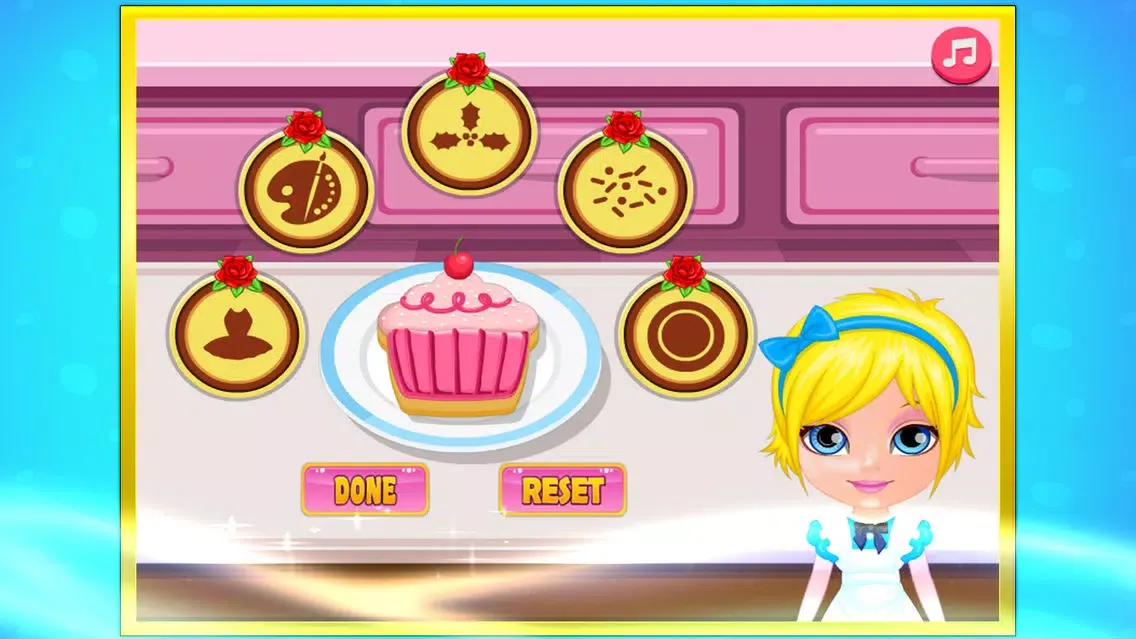 Tangkapan skrin kids game-Tea Party