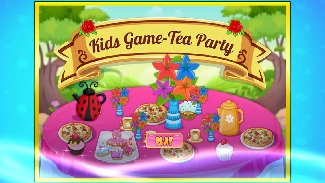 Tangkapan skrin kids game-Tea Party