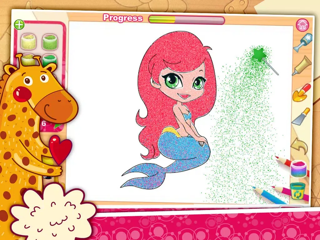 Скриншоты kids sand painting：Coloring game iPad 