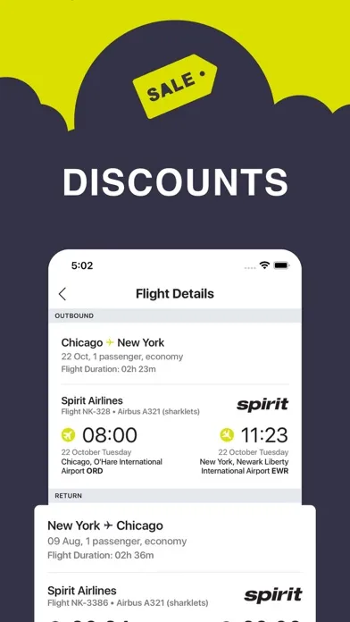 Ảnh chụp màn hình của Airline tickets — Airways.Sale