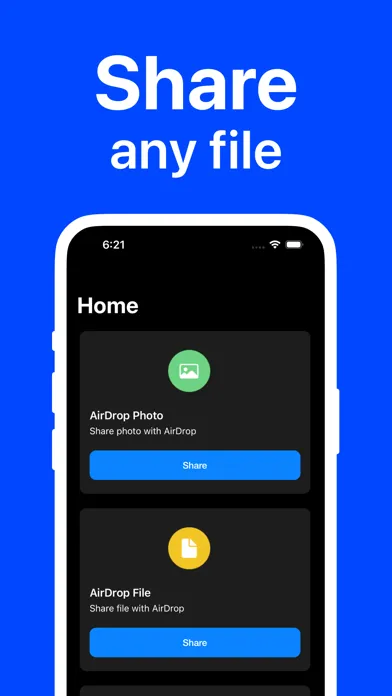 Files share for air drop Screenshots