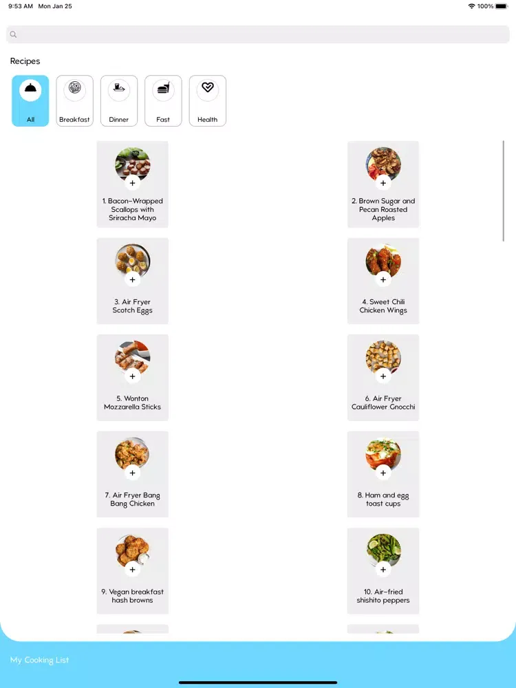 Recipe for Insta Pot Air Fryer iPad  Ekran Görüntüleri