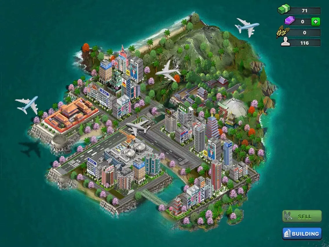 Ảnh chụp màn hình của Airport Island®, Asia iPad 
