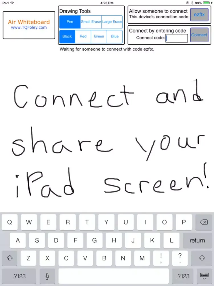 Air Whiteboard iPad  Screenshots