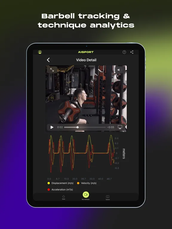 AiSport Lifter iPad  Screenshots