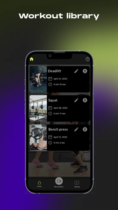 AiSport Lifter Screenshots