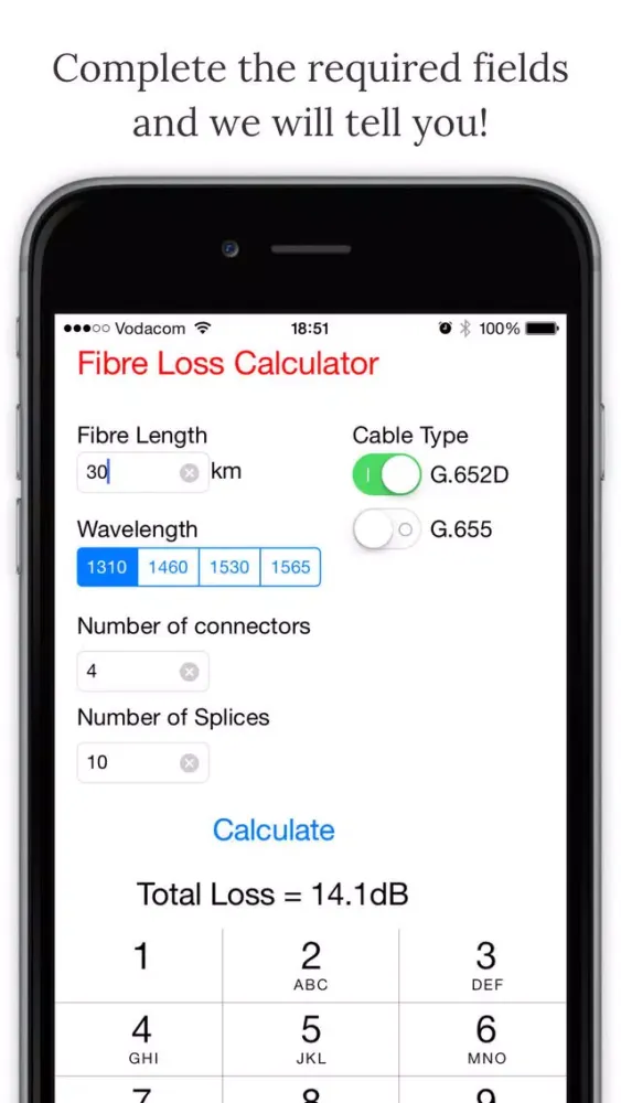 صور Fibre Loss Calculator