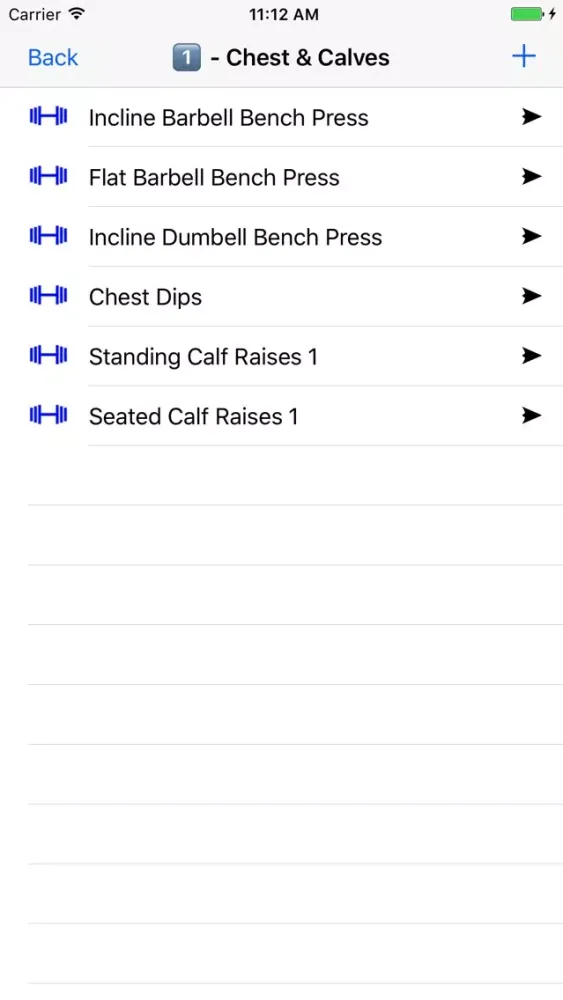 Tangkapan skrin Training Tracker Lite: Body Tracker/Meal Planner