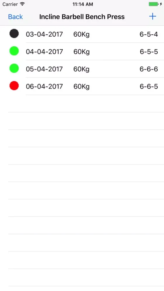 Tangkapan skrin Training Tracker Lite: Body Tracker/Meal Planner